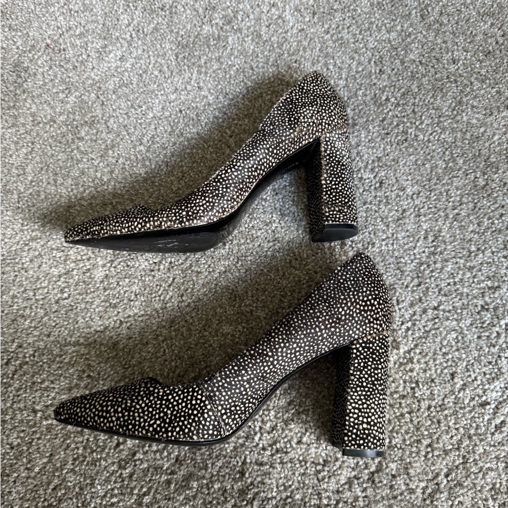 Banana Republic Cow Print Patterned Heels - Picture 3 of 5
